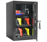 PROFIRST COFFRE-FORT POUR ARMES COURTES EN1 MOUNTAIN 10 SERRURE À DOUBLE PANNETON NOIR