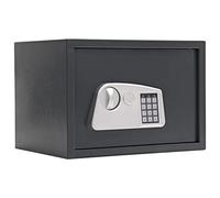 Profirst Coffre-fort saphir 4 - Anthracite - Serrure électronique - Ouverture d'urgence mécanique - 2 clés - 43 x 30 x 32 cm - Avec matériel de montage - Tablette amovible