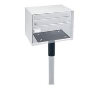 profirst Mail PM 632 Adaptateur Boîte aux lettres Noir en tôle d'acier galvanisé Convient pour profirst Boîte aux lettres mailsilver PM 180 et PM 220