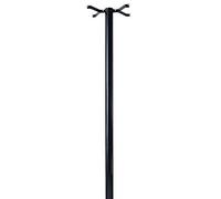 Profirst Support de boîte aux lettres en acier noir, hauteur 1430 mm, matériel de fixation inclus