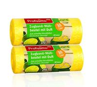 Profissimo Drawstring Bin Liners with Fresh Citrus Scent - 30 litres (40 pièces) - Lot de 2 (2 x 20 articles) - Idéal pour le bureau, la maison et la salle de bain
