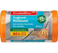 Profissimo Lot de 26 sacs poubelle extra larges avec cordon de serrage 25 l