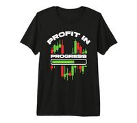 Profit in Progress Crypto-Monnaie Trader Crypto Trading Geek T-Shirt Haut de Gamme