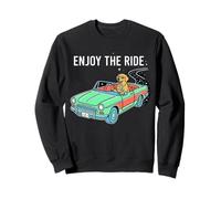 Profitez de la Balade Cosmic Dog Retro Car Vector Art Sweatshirt