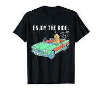 Profitez de la Balade Cosmic Dog Retro Car Vector Art T-Shirt