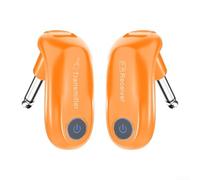 Profitez de la liberté avec le système de guitare sans fil 2 4G, rechargeable avec un connecteur rotatif et une portée de 30,5 m (orange)