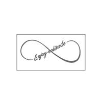 Profitez De La Solitude Tatouage Temporaire Dure Jusqu’à 15 Jours Autocollant Semi-permanent Imperméable Autocollants longue durée