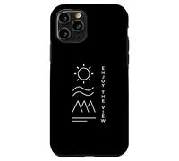 Profitez de la Vue | Nature Soleil Montagnes Océan | Vacances Coque pour iPhone 11 Pro