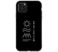 Profitez de la Vue | Nature Soleil Montagnes Océan | Vacances Coque pour iPhone 11 Pro Max