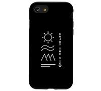 Profitez de la Vue | Nature Soleil Montagnes Océan | Vacances Coque pour iPhone SE (2020) / 7/8