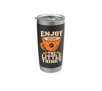 Profitez de l'expresso Barista de The Little Thing's Coffee Drinkers Gobelet isotherme en acier inoxydable double paroi