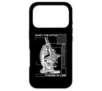 Profitez des Petites Choses de la Vie Microscope Microbiologie Coque pour iPhone 17 Pro