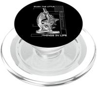 Profitez des Petites Choses de la Vie Microscope Microbiologie PopSockets PopGrip pour MagSafe