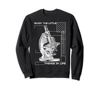 Profitez des Petites Choses de la Vie Microscope Microbiologie Sweatshirt