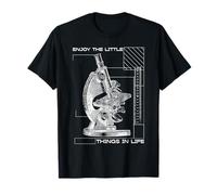 Profitez des Petites Choses de la Vie Microscope Microbiologie T-Shirt
