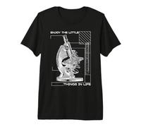 Profitez des Petites Choses de la Vie Microscope Microbiologie T-Shirt Haut de Gamme