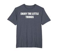 Profitez des Petites Choses T-Shirt, Homme Grandes Tailles, Bleu Chiné, 6X Tall