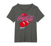 Profitez du Coca Cola Cherry Coca Outrageous! T-Shirt, Femme Grandes Tailles, Asphalte, 6X