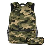Profitez du confort et de la commodité avec notre ensemble de cartables pour enfants, parfait pour les voyages et l'école, motif camouflage, Multicolore #03, B:29.4x20x40cm P:19x7.5x3.8cm, Sacs à dos