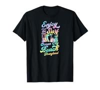 Profitez du Surf Ocean City Beach Maryland Style rétro Surf T-Shirt
