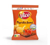 Profitez d'un apéritif gourmand et sans compromis avec les chips paprika fumé VICO, format 125g - Lot de 6