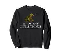 Profitez d'un état d'esprit Positif inspirant Grenouille Mouche Sweatshirt