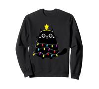 Profitez d'un Motif de Chat Noir Mignon et Amusant Sweatshirt