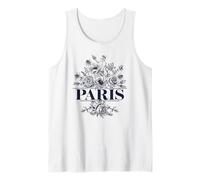 Profitez d'un Motif Floral Fabuleux Paris France Débardeur