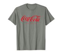 Profitez et rafraîchissez-Vous de Coca Cola T-Shirt, Homme, Vert Kaki chiné, M