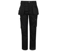 Proflex 715 Pantalon cargo de travail avec poches holster Bleu marine, Noir, 42W Grande longueur
