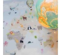 PROFOLIO Sous-main pour enfant - Antidérapant et lavable - Avec motif carte du monde pour jouer et peindre - Convient comme support de bricolage et protection de table - Dimensions : 60 x 40 cm