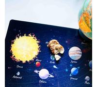 PROFOLIO Sous-main pour enfant - Antidérapant et lavable - Avec motif espace pour jouer et peindre - Convient comme support de bricolage et protection de table - Dimensions : 70 x 45 cm