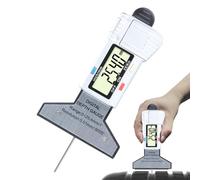 Profondeur du manomètre de pneu - Contrôle vestimentaire avec résolution numérique 0,01 mm co, mesure de la profondeur de la bande de roulement pneumatique | Tread Deference Gauge Defth Digital