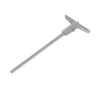 Profondeur Vernier Caliper Gérothes Mesure Mesure Tool 0,02 mm Précision Micromètre Mesurer l'outil portable pour le traitement des métaux Génie mécanique (0-200)