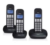 Téléphone fixe sans fil triple PDX-1130 Noir