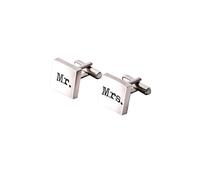 PROFUOMO Manschettenknöpfe MR.&MRS. argent
