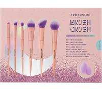 Profusion Cosmetics Brush Crush Lot De 8 Pinceaux De Maquillage Pour Le Vi Et Les Yeux Pour Mélanger, Contourner Et Surligner, Végétalien Et Sans Cruauté Envers Les Animaux