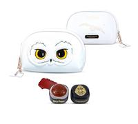 Profusion Cosmetics Hedwig Trousse de Maquillage Harry Potter, Adorable Chouette Blanche avec baume pour Les lèvres et Les Joues, Organisateur de Maquillage pour Voyage, végétalien et sans cruauté