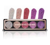 Profusion Cosmetics Palette de paillettes 5 nuances de pierres précieuses, libérez votre éclat intérieur avec des paillettes pressées et des pierres précieuses vibrantes pour un glamour sans effort,