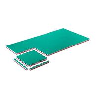 PROGAME Tatami Gym 4 cm Kit 8 pièces 50x50 cm PERFORMANCE-HOME Vert/Rouge. Tatami Judo et sports de combat