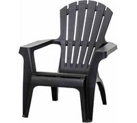 Progarden 66799 Chaise de pont Dolomiti, anthracite entièrement en plastique
