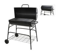 ProGarden Barbecue à charbon de bois sur roues forme de cylindre