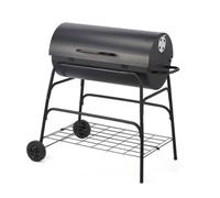 ProGarden Barbecue à charbon de bois sur roues forme de cylindre 445887