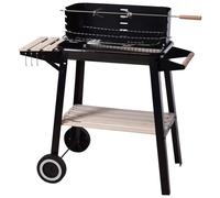 ProGarden Barbecue au charbon 86,5 cm Noir