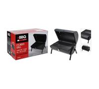 ProGarden Barbecue forme de cylindre noir mat 445888