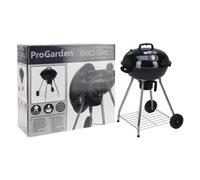 ProGarden Barbecue sur roues 47 cm noir