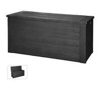 ProGarden Boîte de rangement de jardin 300 L Gris foncé 436330