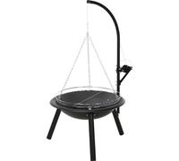 ProGarden Bol de feu avec grill BBQ 55 cm