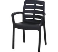 Progarden Borneo 1770 Chaise de jardin plastique anthracite