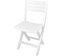 Ipae-Progarden Komodo indonésien Effet Chaise Pliante, Plastique, Blanc, 44 x 41 x 78 cm